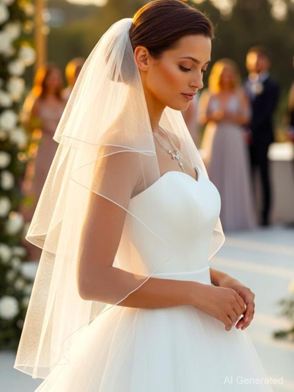 Wedding Veil White 2 Tiers